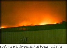 sudanese factory attacked by u.s. missiles